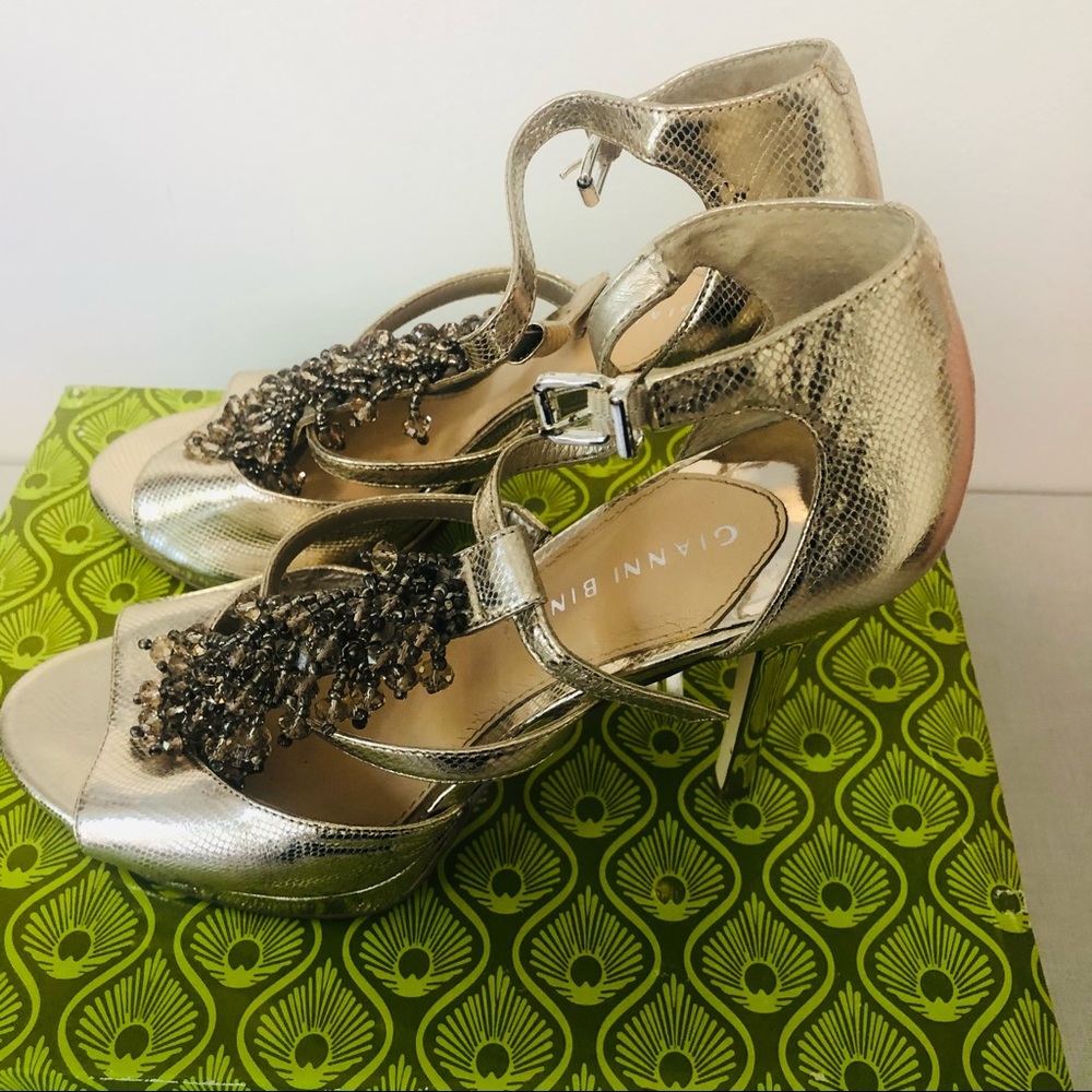 Gianni Bini Gold Fusion Brianna Heels 10M - Picture 5 of 10